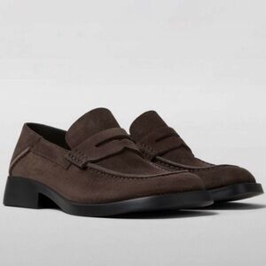 Camper Dana Suede Loafers Brown Size 8.5